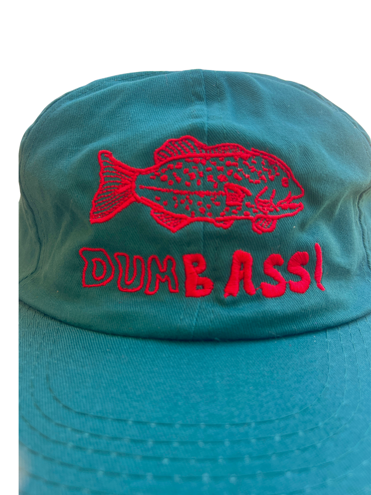 DumBASS embroidered hat, hunter green, adjustable, ONLY 10 AVAILABLE