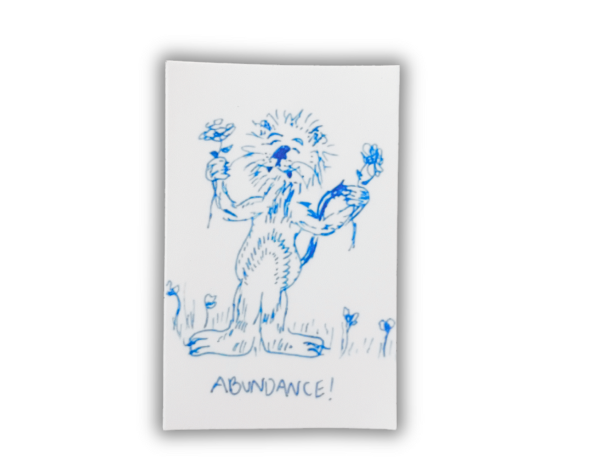 Abundance sticker