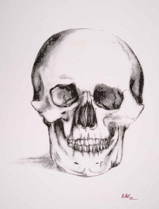 Black Skull print
