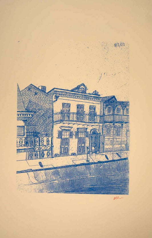 Bourbon Street (cream, 11x17)