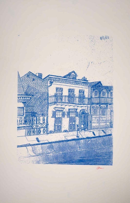 Bourbon Street (white, 11x17)