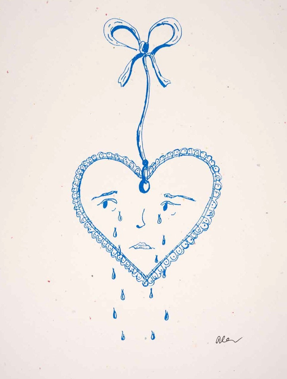 Crying Heart print