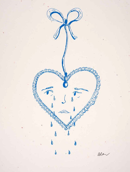 Crying Heart print