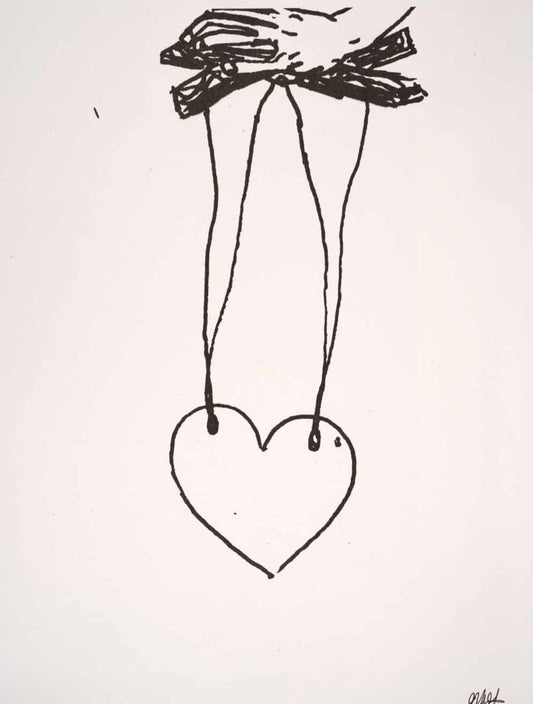 Heart Puppet print