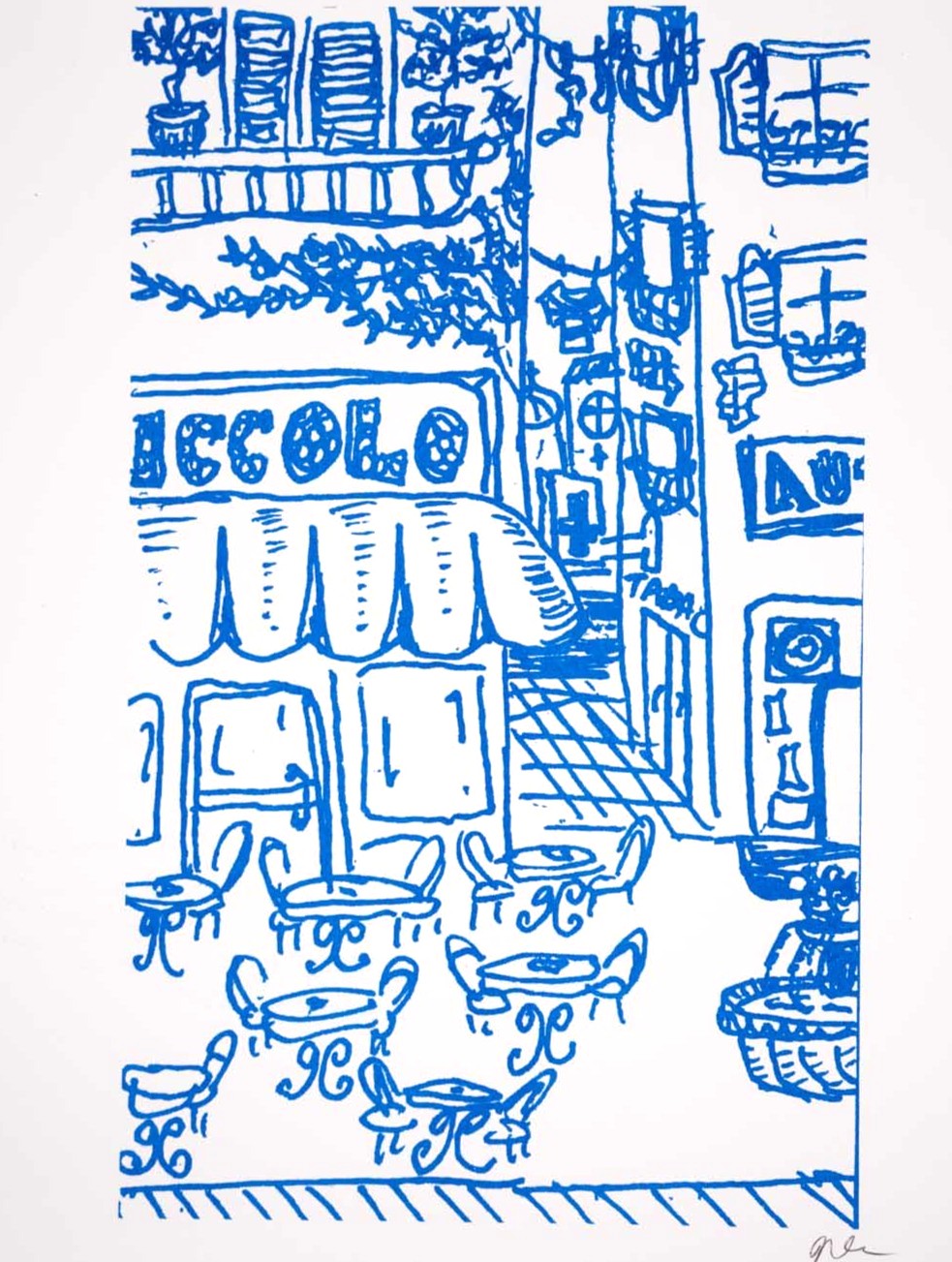 Italian Cafe print