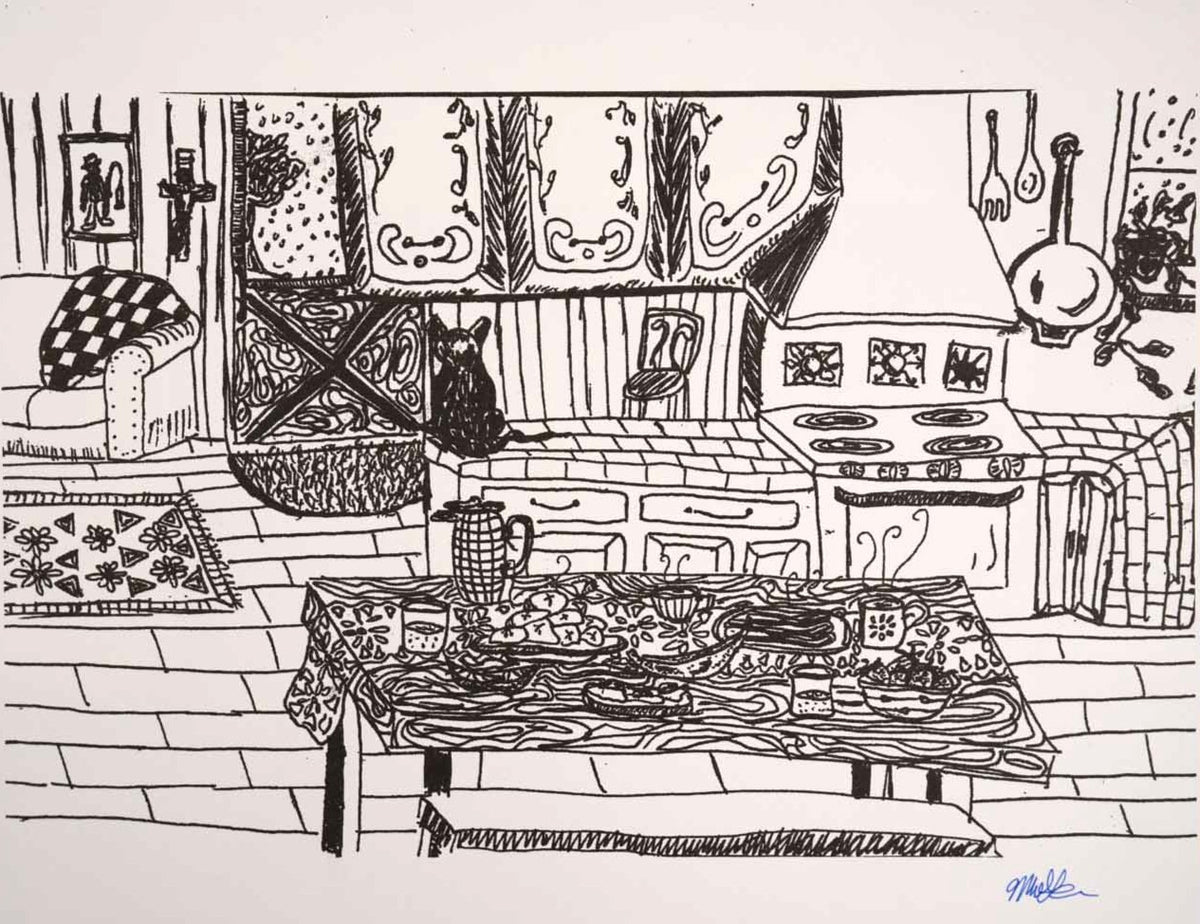 Kitchen Cat print