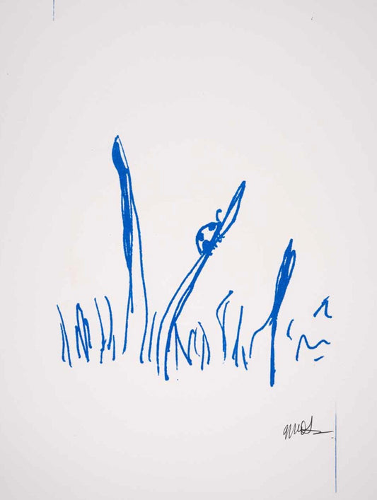 Ladybug on Grass print