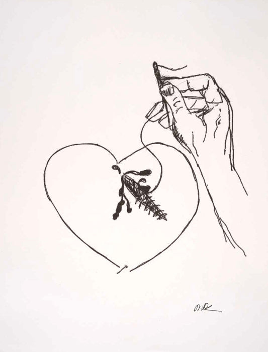 Heart Sewing print