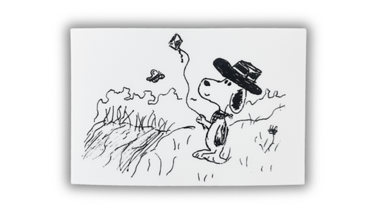 Snoopy kite sticker