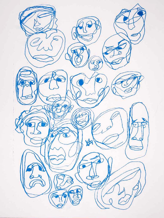 Veronica's Faces print